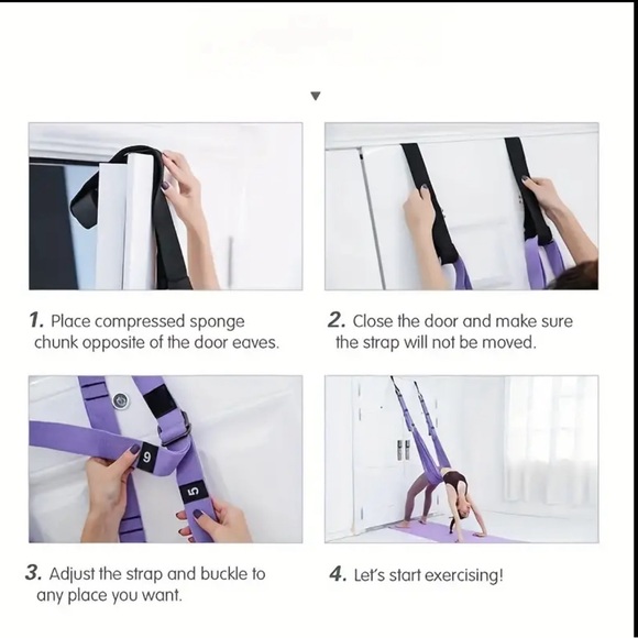 YOGA SWING Premium Aerial, Acrobatic Anti gravity Yoga swing kit NWOT - Picture 2 of 3